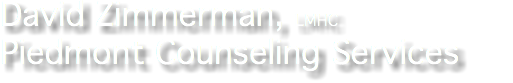 David Zimmerman, LMHC Piedmont Counseling Services